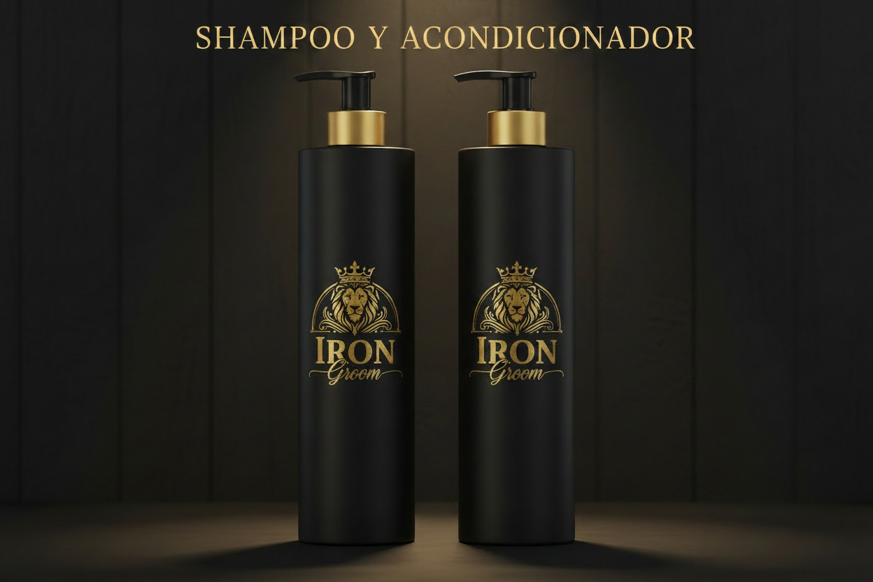 Iron Groom Shampoo y Acondicionador